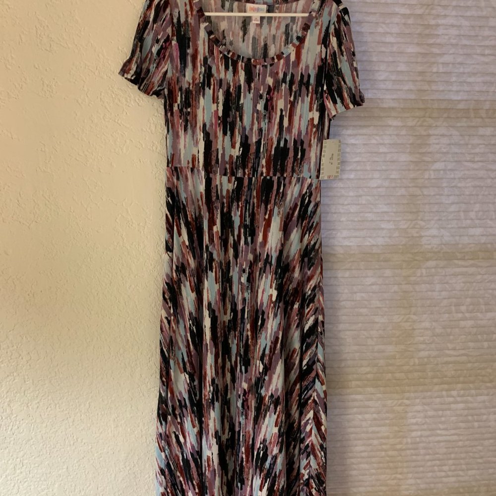 NWT LuLaRoe Riley Empire Waist Midi Dress Medium